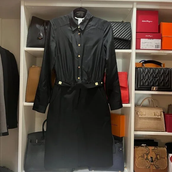 Diane von Furstenberg Silk Shirtdress - Picture 2 of 6